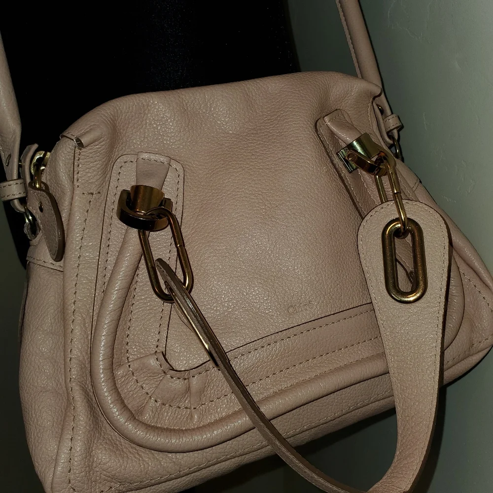 Chloe Paraty Small Pink Crossbody Bag - Picture 6 of 8